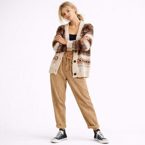 Free People Margate Drawstring Paperbag Pants Khaki Sz S